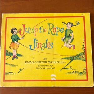 Vintage Jump the Rope Jingles Book by Emma Vietor Worstell 1972